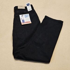 Size 16 Misses Riders Coal Black Stretch Denim Jeans NWT (JN201)